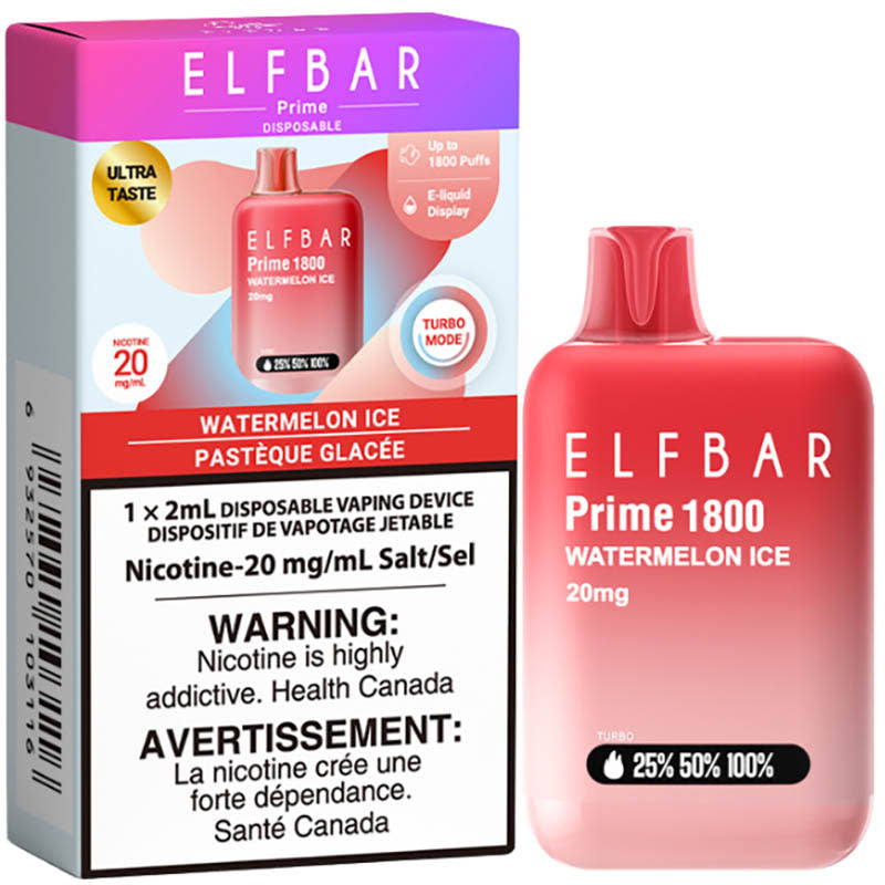 ELFBAR PRIME 1800 WATERMELON ICE (Provincial Tax)