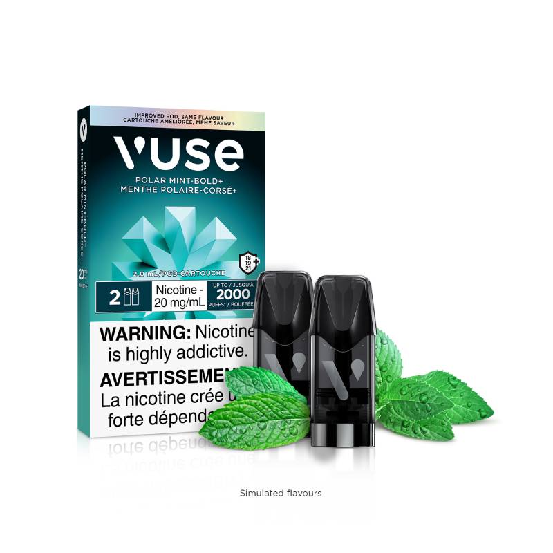 Vuse epod x2 polar mint-Bold+ 20mg- Provincial Tax