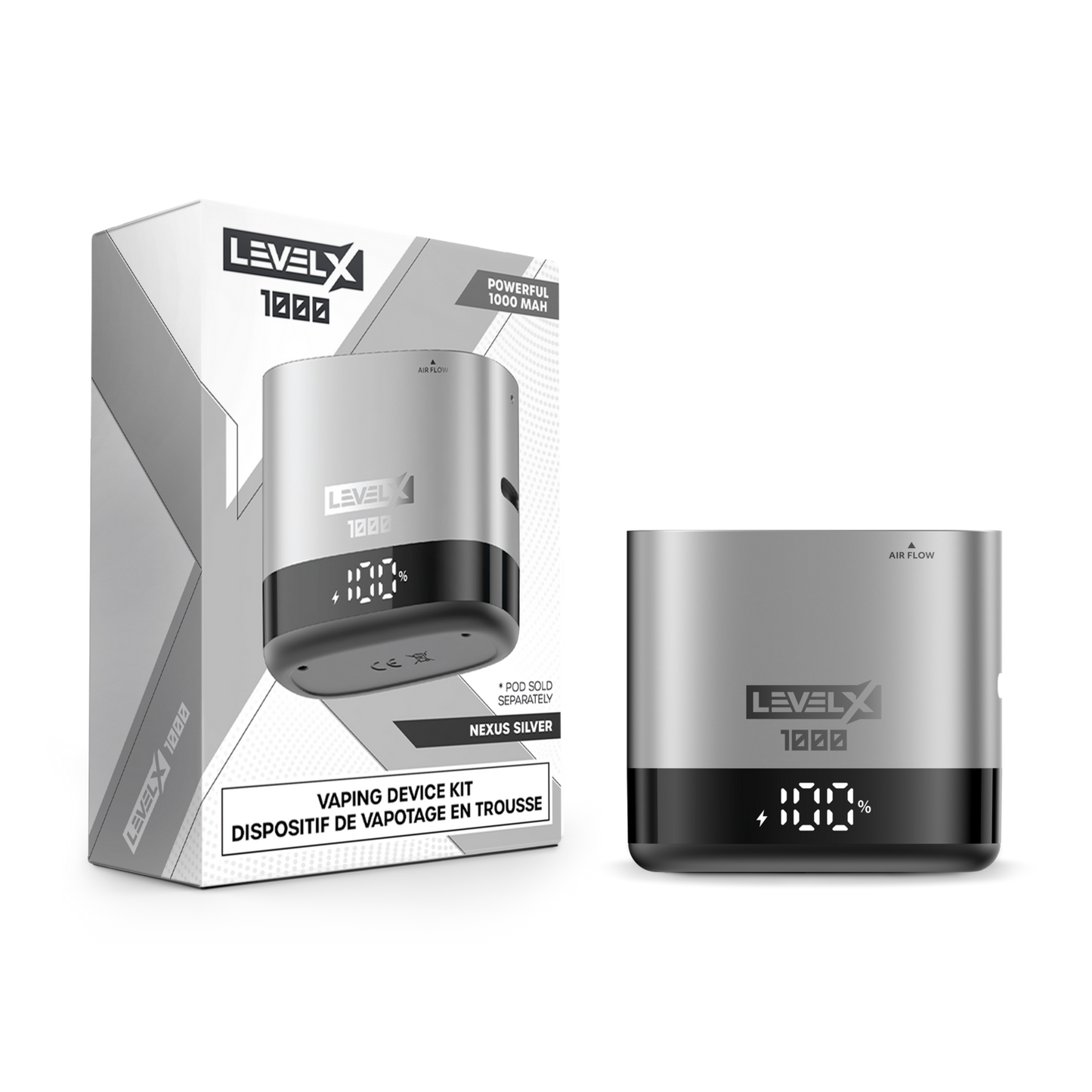 Level X Battery 1000mah Nexus Silver