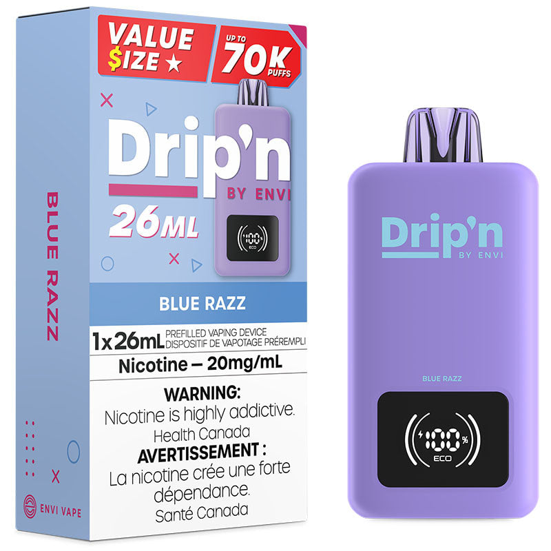 Dripn by Envi 70k Blue Razz*