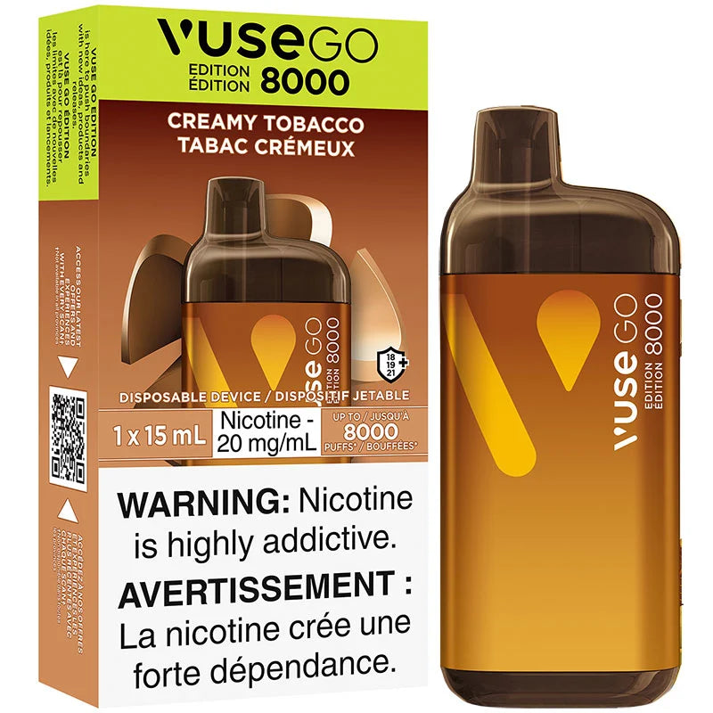 Vuse Go 8000 Creamy Tobacco - Provincial Tax