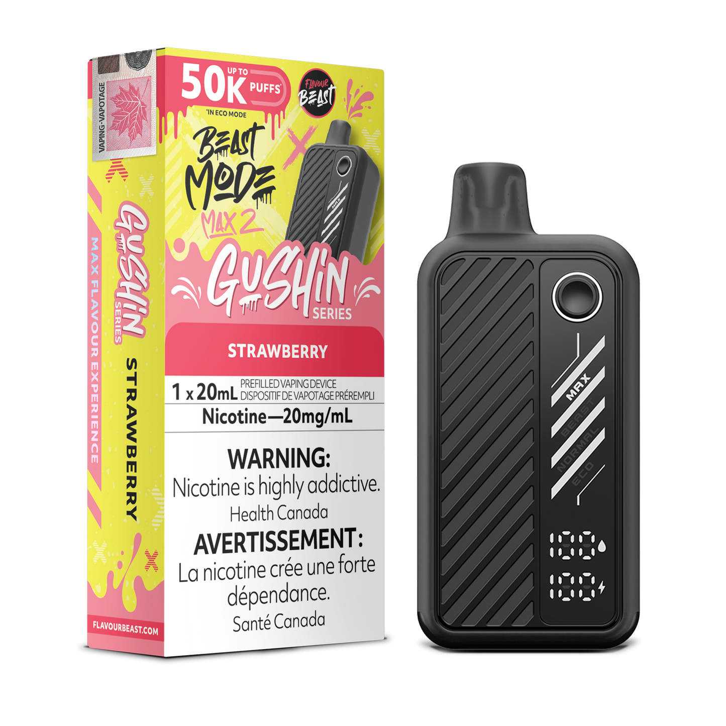 Flavour beast mode max 2 50k (Gushin Series) Strawberry -Provincial Tax