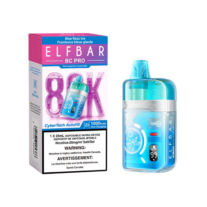 Elfbar bc pro 80k Blue Razz ice