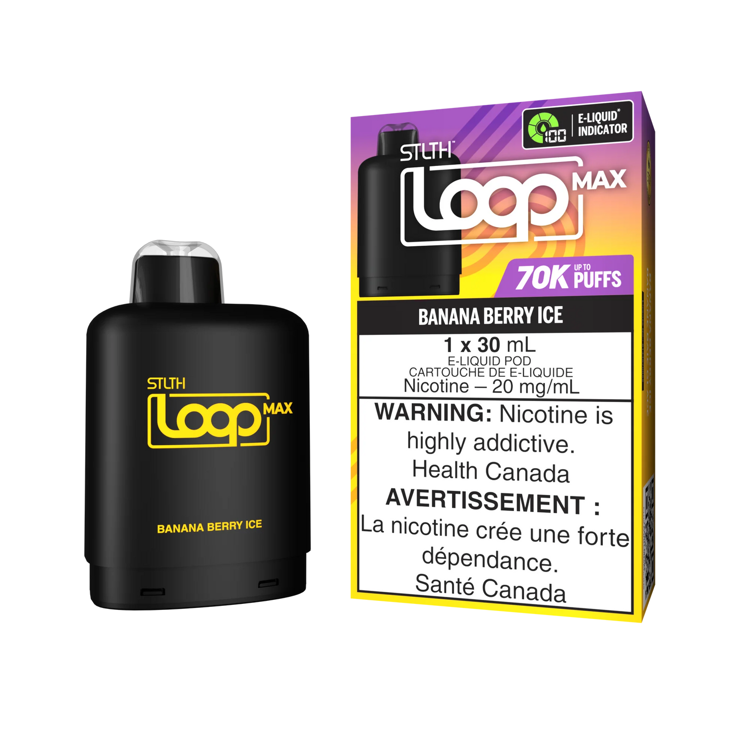 Stlth Loop Max 70K banana berry ice - Provincial Tax
