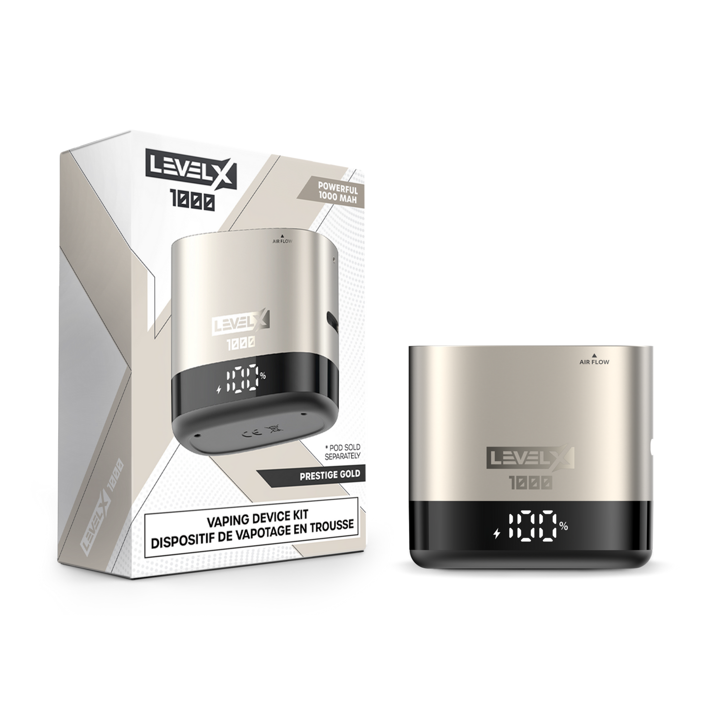 Level X Battery 1000mah Prestige Gold