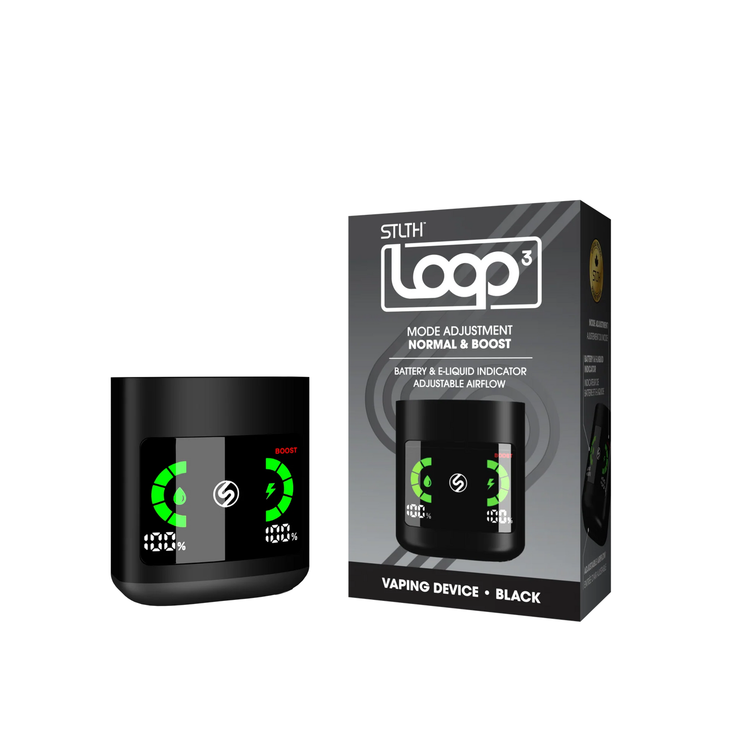 Stlth Loop Max Battery Black