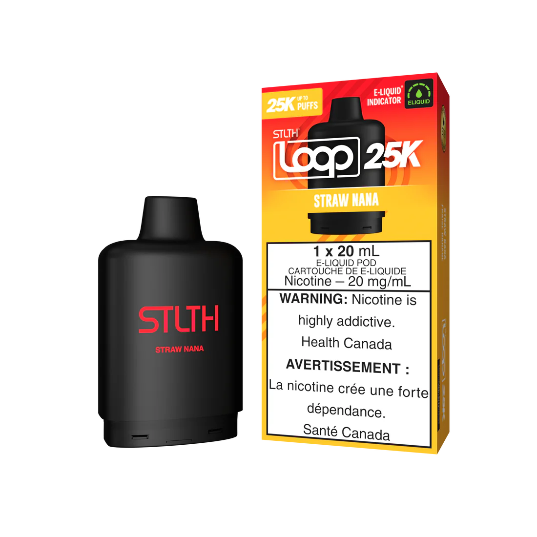 Stlth loop 25k pod Straw Nana