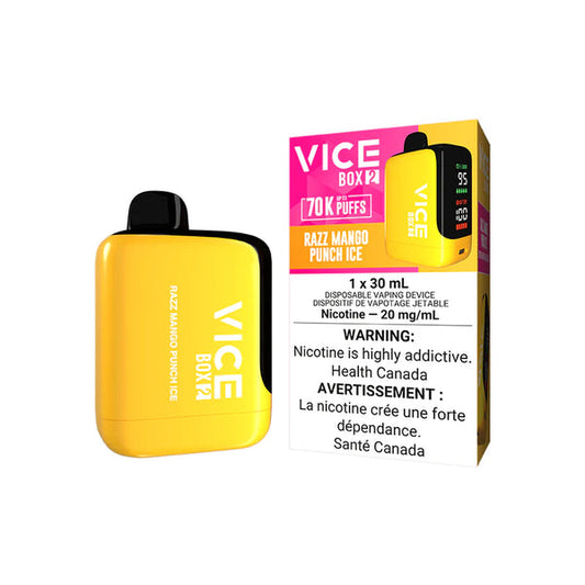 VICE BOX 2 70K RAZZ MANGO PUNCH ICE- provincial tax