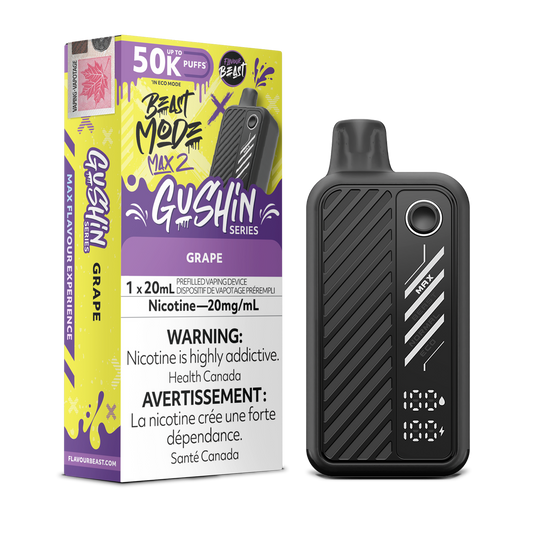 Flavour beast mode max 2 50k (Gushin Series) Grape -Provincial Tax