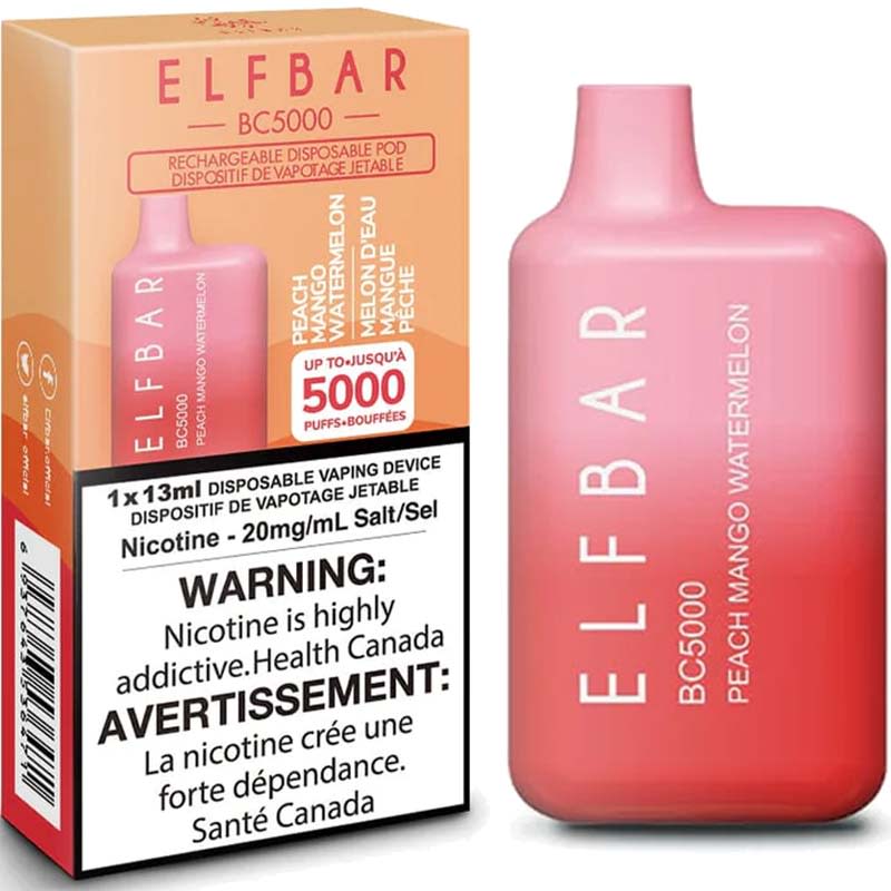 Elfbar 5000 Peach Mango Watermelon