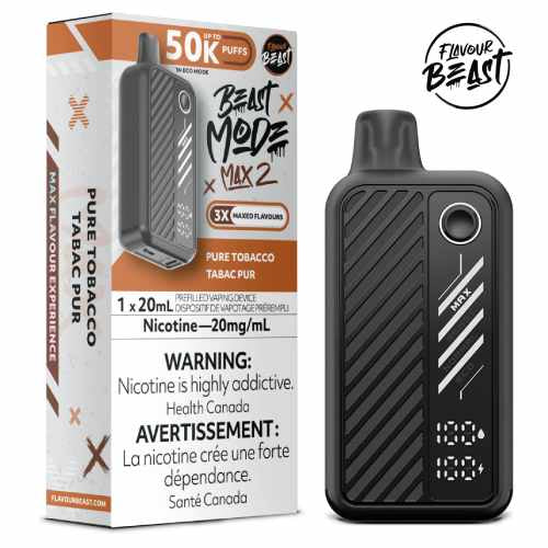 Flavour beast mode max 2 50k Pure Tobacco -Provincial Tax