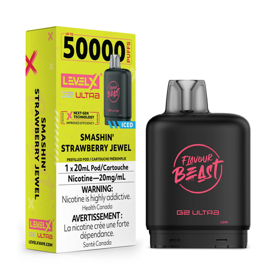Level x G2 Ultra 50k Pod Smashin’ Strawberry Jewel(Provincial Tax)