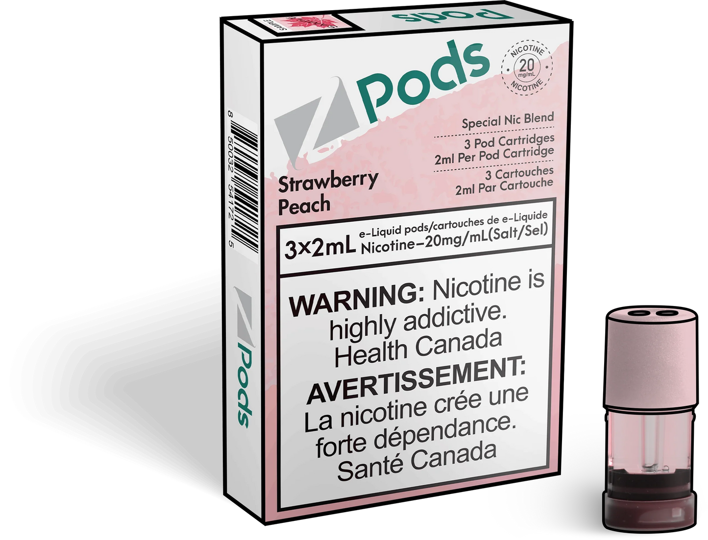 Pop Pods Hybrid 2% Strawberry Peach