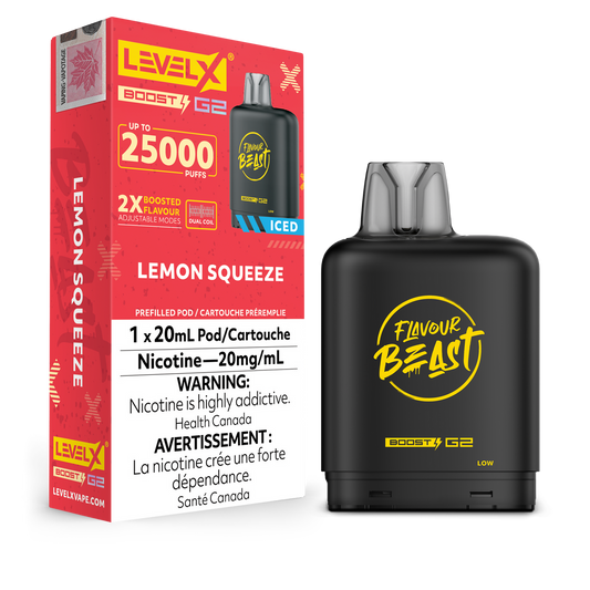 Level x boost G2 25k Lemon Squeeze - Provincial Tax