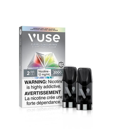 Vuse epod x2 clear-flavour free 12mg- Provincial tax