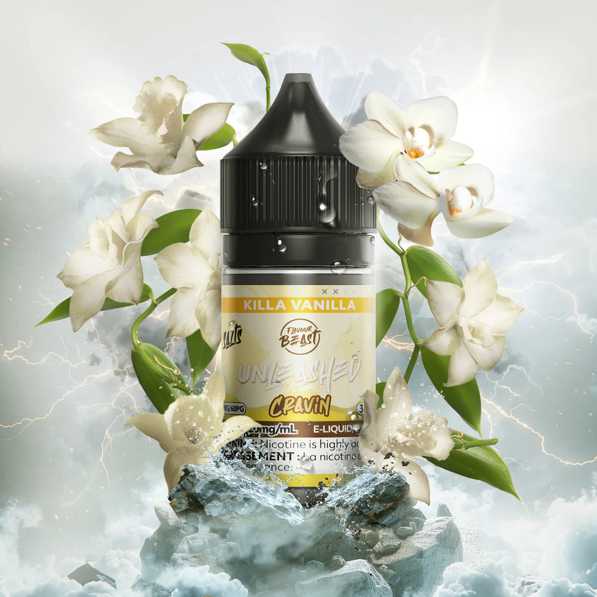 Flavour beast e liquid unleashed cravin killa vanilla 20mg/30ml