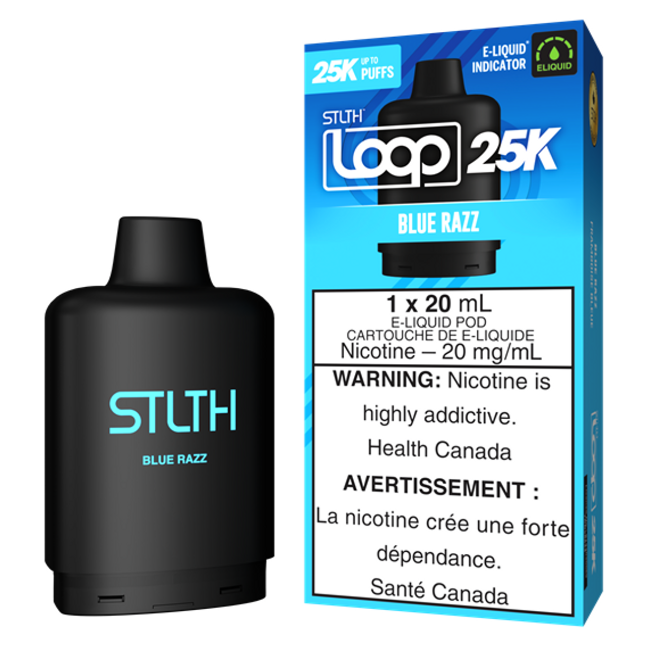 Stlth Loop 25k pod Blue Razz (Provincial Tax)