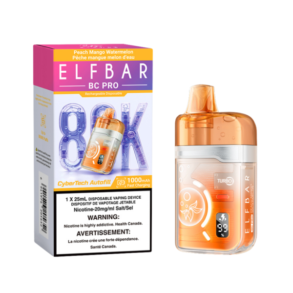Elfbar bc pro 80k Peach Mango Watermelon