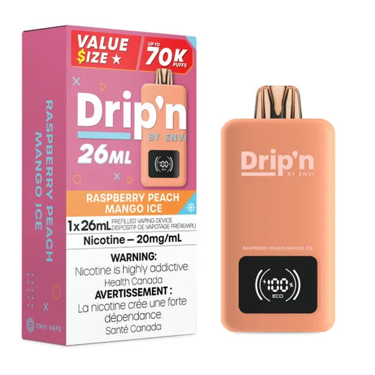 Dripn by Envi 70k Raspberry Peach Mango Ice