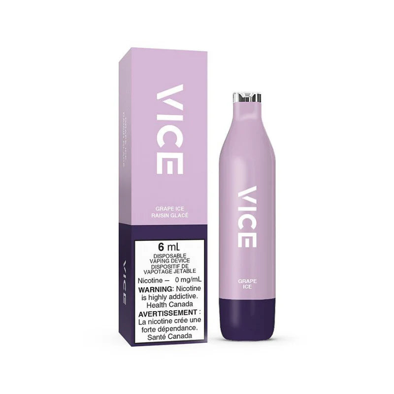 Vice 2500 Grape Ice (Nicotine Free)*