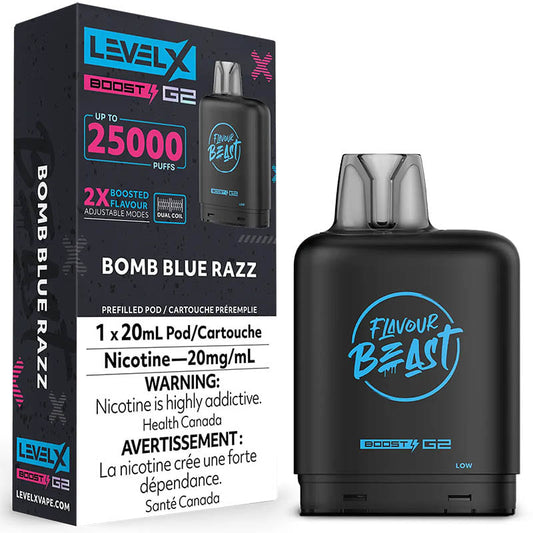 Level X boost G2 25K bomb blue razz*