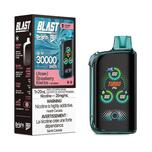 Dripn by Envi Fasta Blast 30k Strawberry Kiwi Ice - Provincial Tax