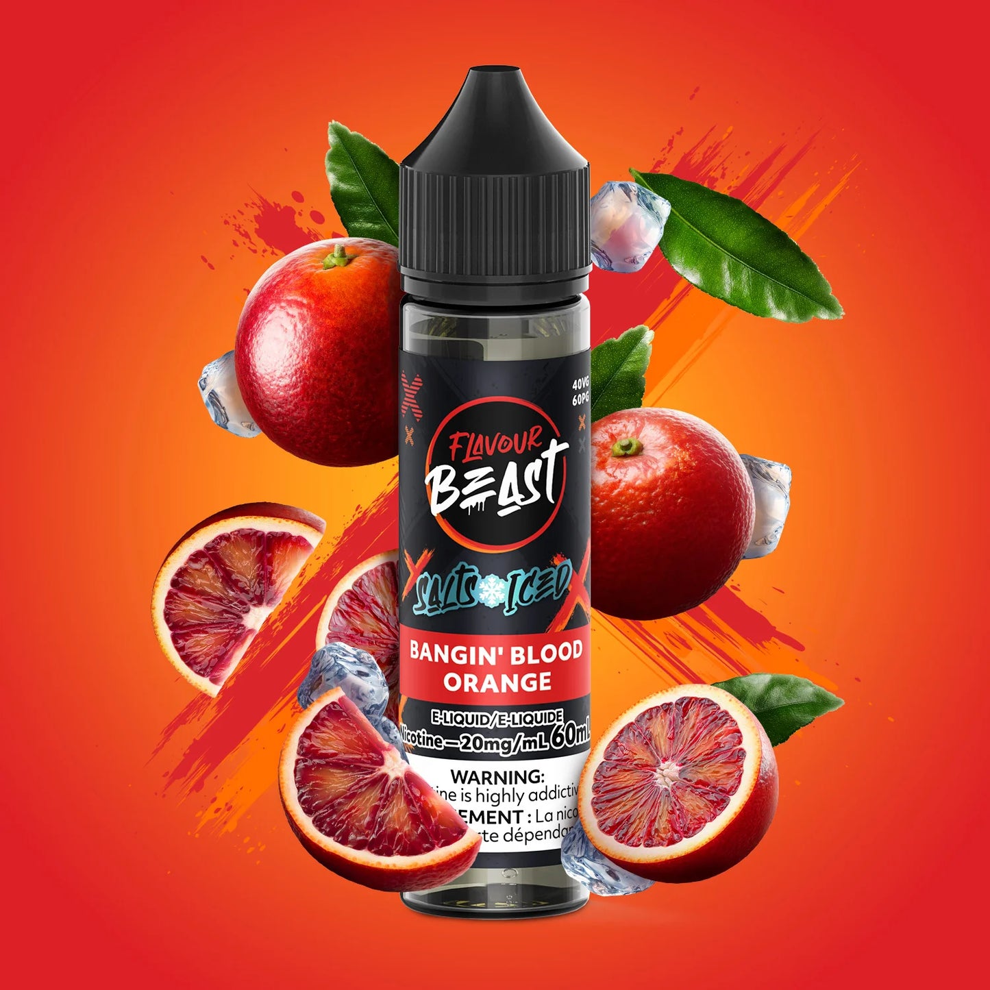 Flavour beast E liquid Bangin’ Blood Orange 20mg/30ml*
