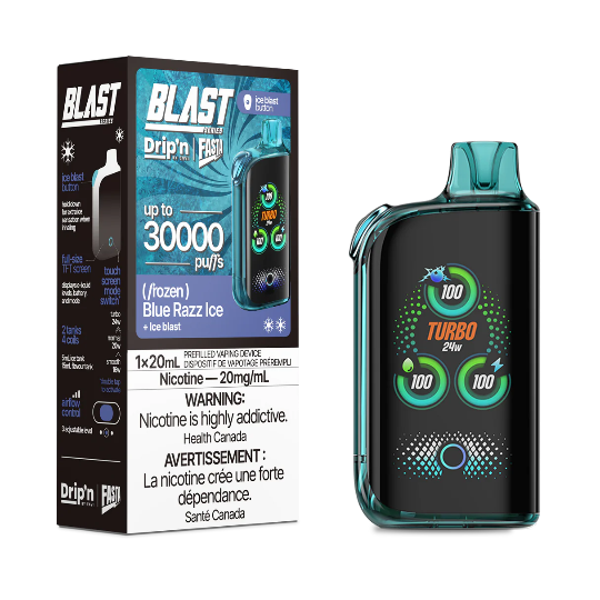 Dripn by Envi Fasta Blast 30k Blue Razz ice - Provincial Tax