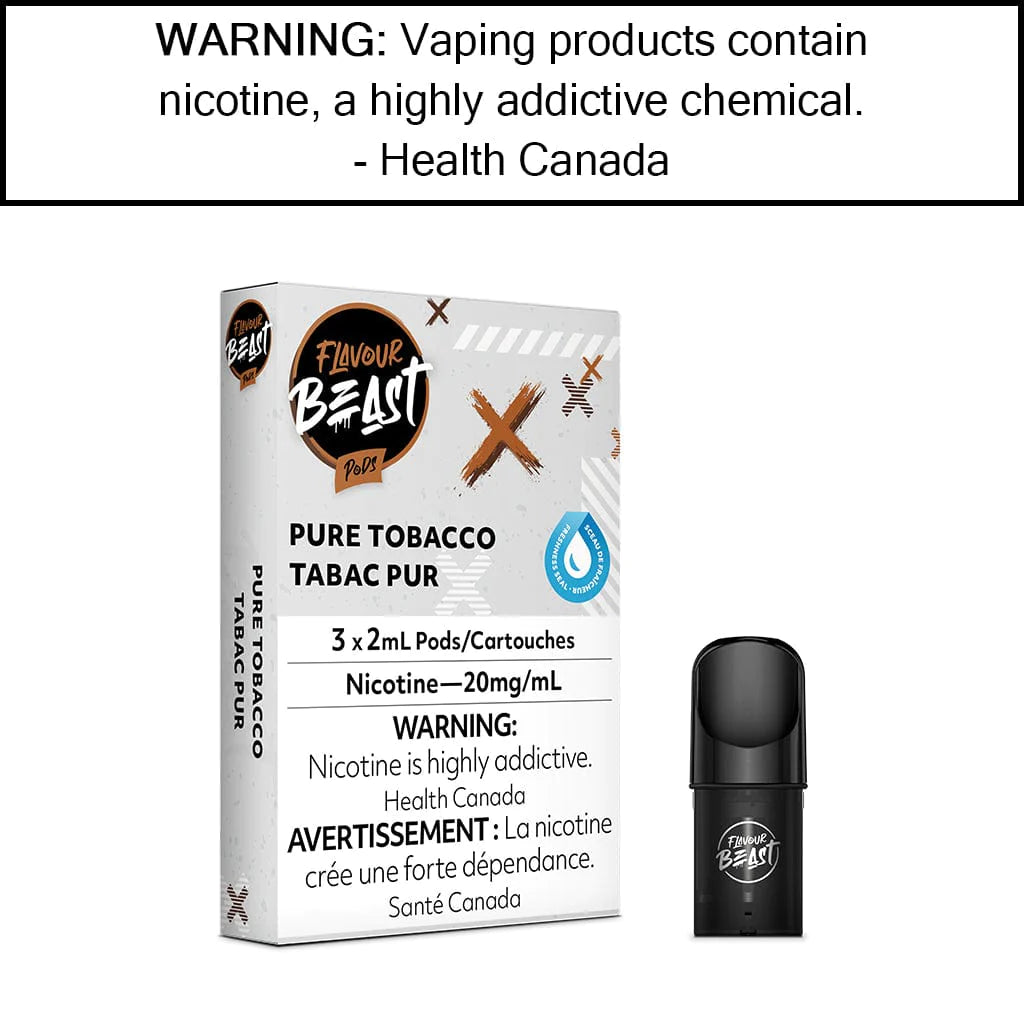 Flavour Beast Pod 3pk Pure Tobacco Provincial Tax