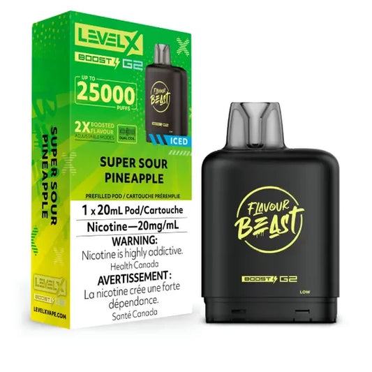 Level x Boost G2 25k Super sour pineapple *