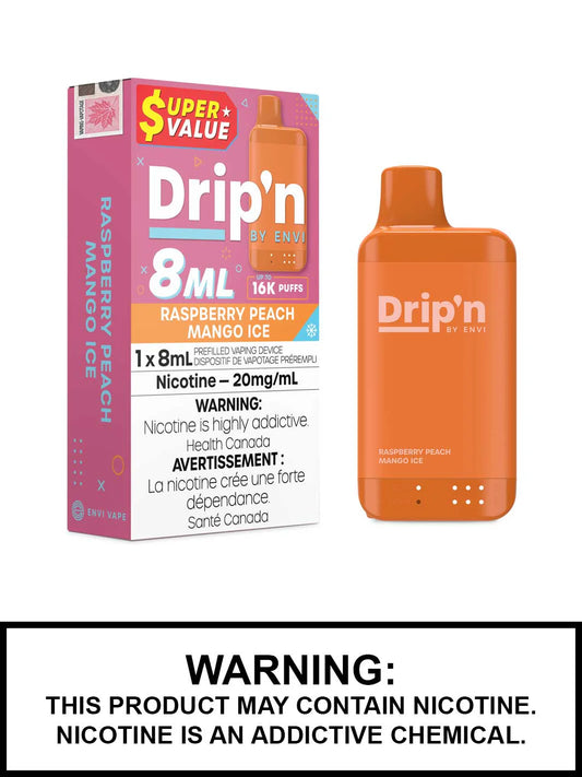 Dripn by Envi 16k Raspberry Peach Mango Ice*