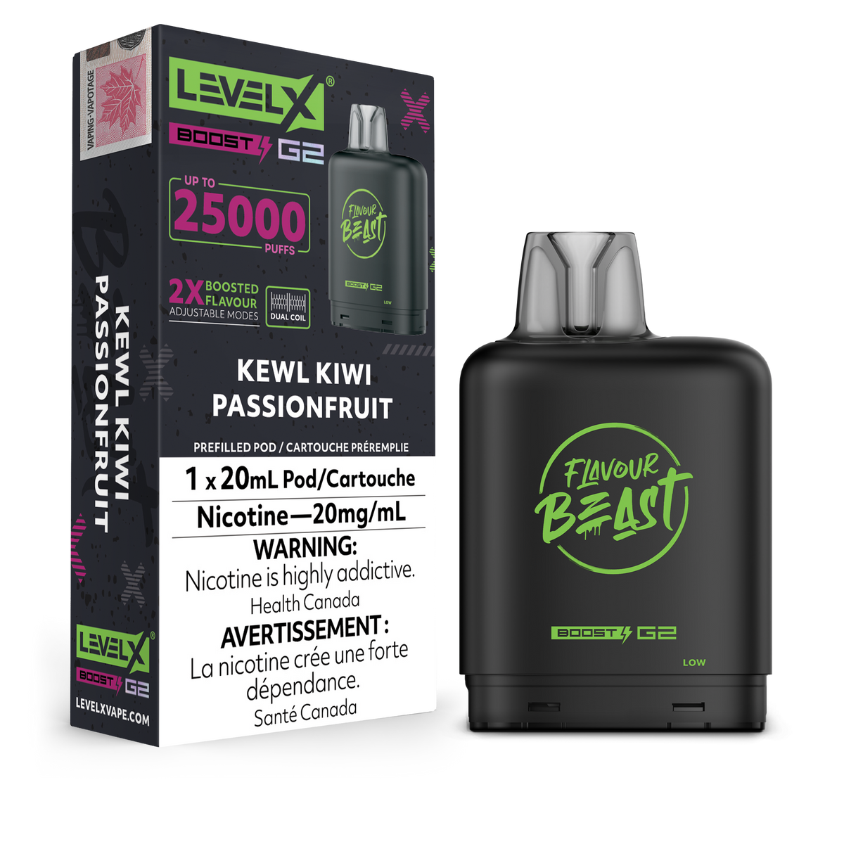 Level x boost G2 25k Kewl Kiwi Passionfruit - Provincial Tax