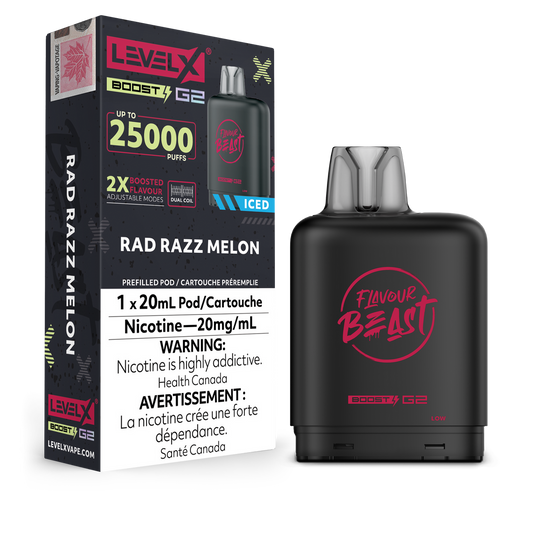 Level x Boost G2 25k Rad Razz Melon - Provincial Tax