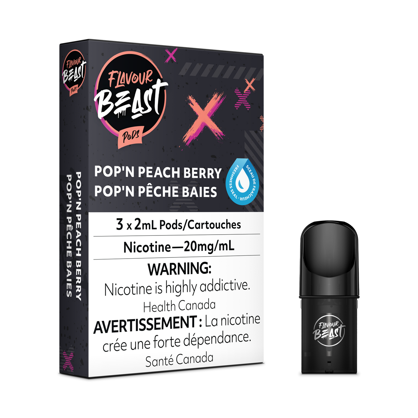 Flavour Beast Pod 3pk Packin Peach Berry -Provincial Tax