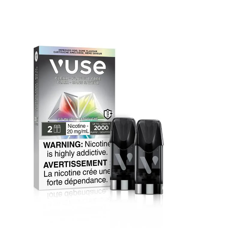 Vuse epod x2 clear-flavour free 20mg- Provincial tax