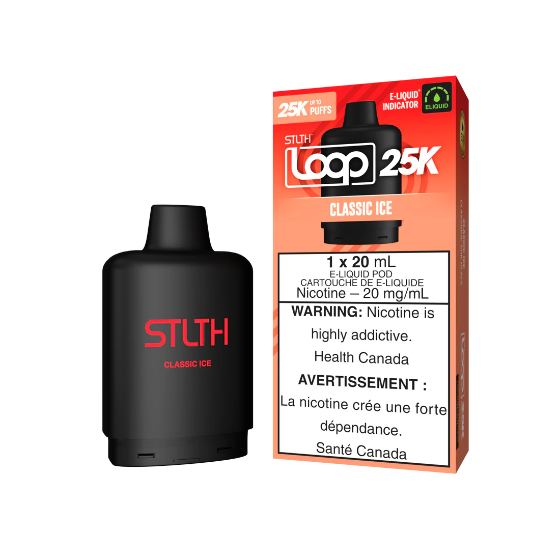 Stlth loop 25k pod Classic Ice