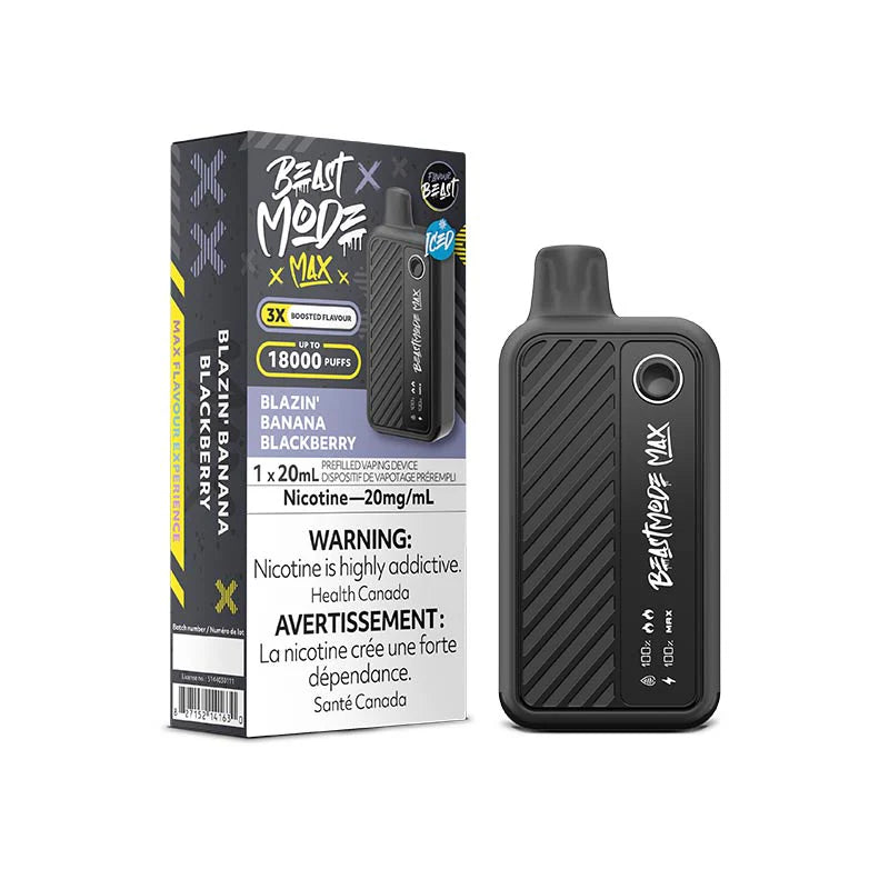 Flavour beast mode max 18k Blazin Banana Blackberry*