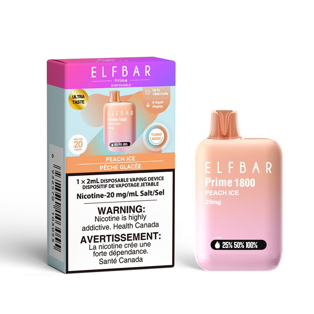 ELFBAR PRIME 1800 PEACH ICE