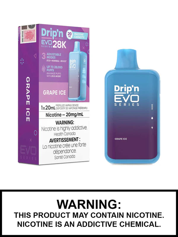 Dripn Evo 28000 Grape Ice - Provincial Tax