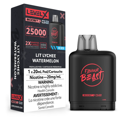 Level X boost G2 25K Lit lychee watermelon *