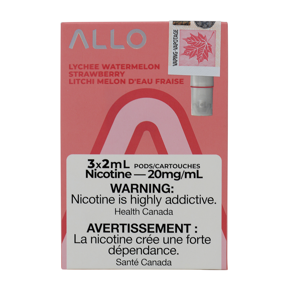 Allo Sync Pod 3pk Lychee watermelon Strawberry - Provincial tax