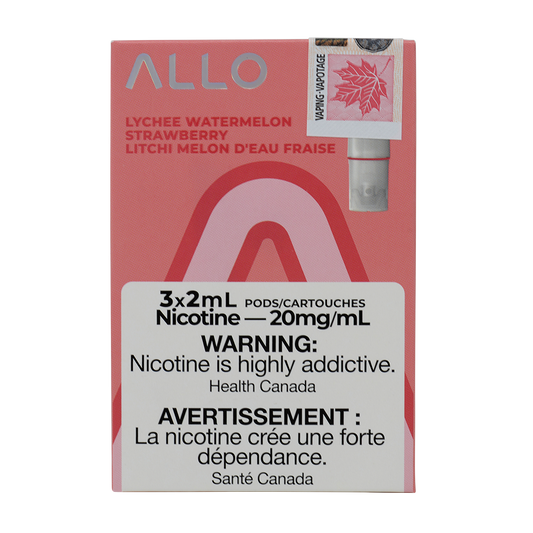 Allo Sync Pod 3pk Lychee watermelon Strawberry - Provincial tax