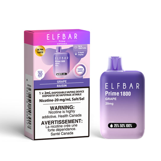 ELFBAR PRIME 1800 GRAPE