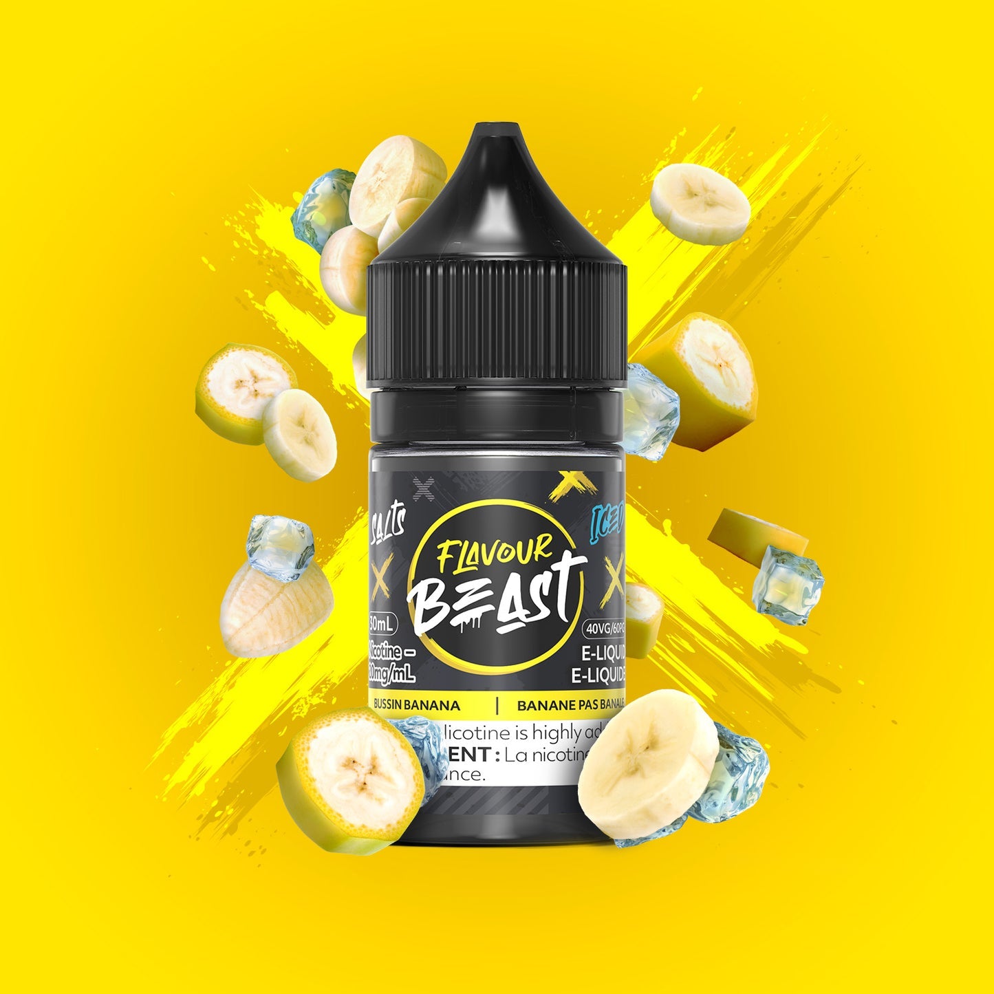 Flavour Beast E-Liquid Bussin Banana iced 20mg/30ml*