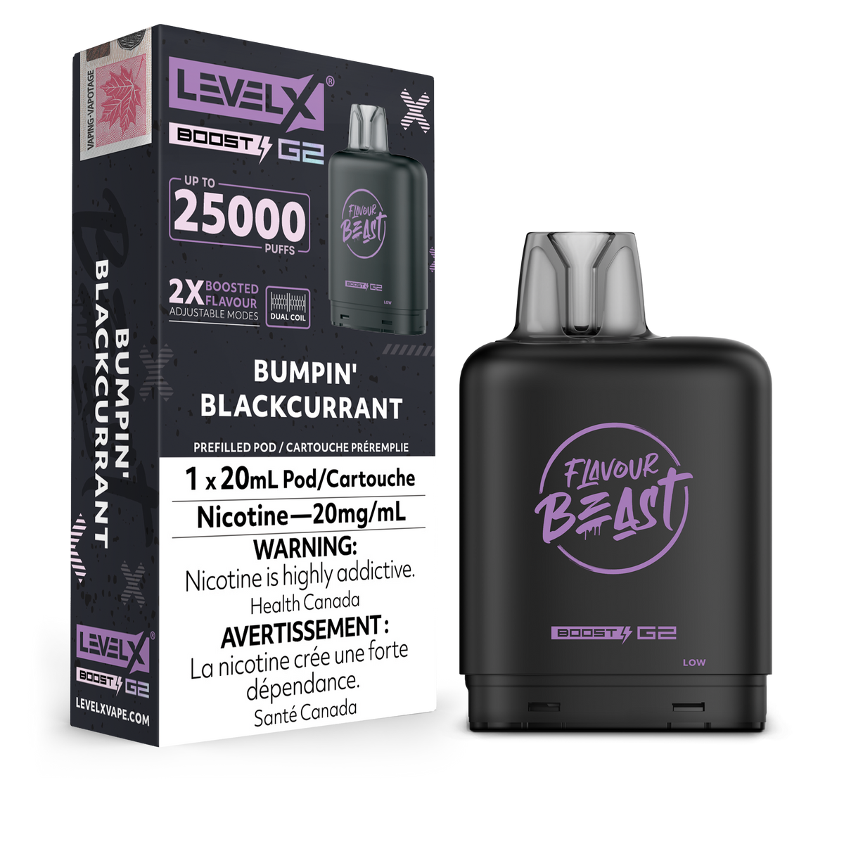 Level x boost G2 25k Bumpin’ Blackcurrant - Provincial Tax