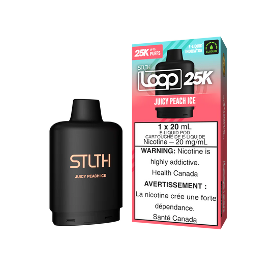 Stlth loop 25k pod Juicy Peach Ice