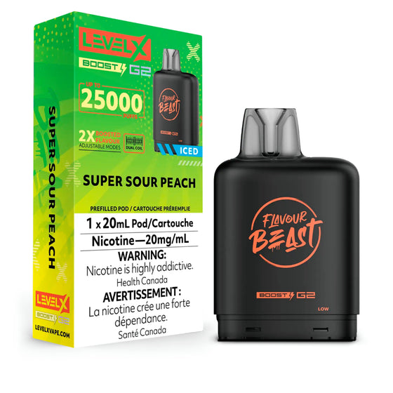 Level x Boost G2 25k Super sour peach *