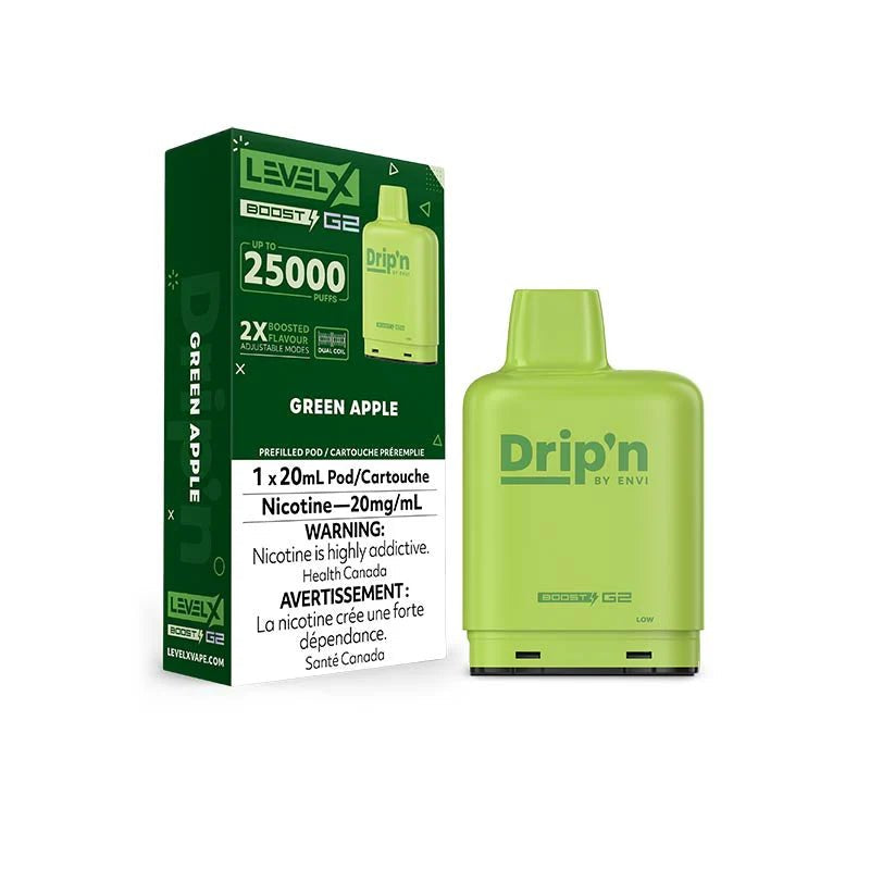 Level x Dripn Boost G2 25k Green Apple - Provincial Tax