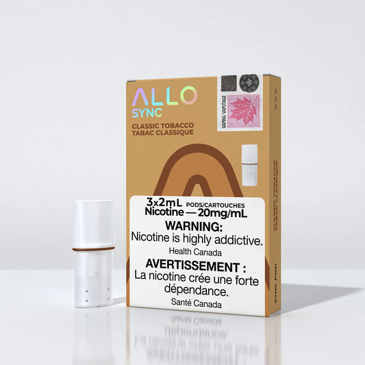 sync cigarettes Allo Pod Pack - Classic Tobacco (3x2mL 20mg) GCORE SYNC (80k) includes battery