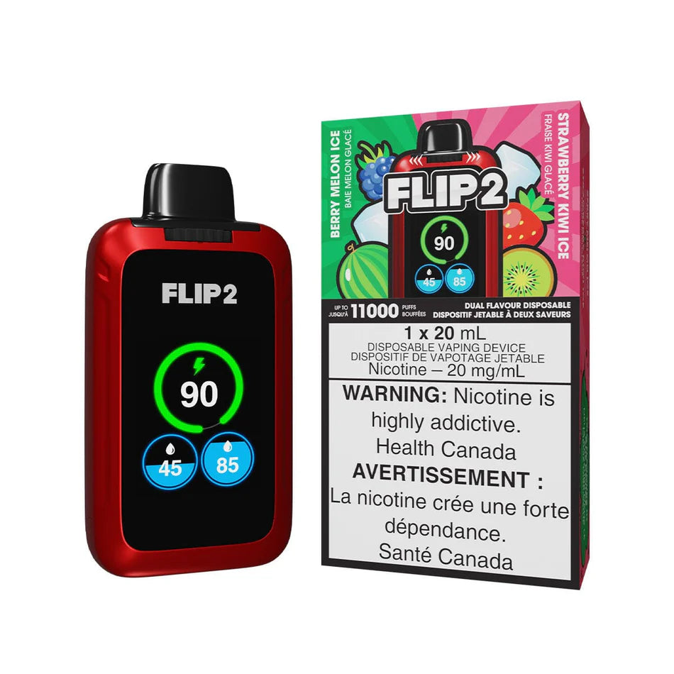 Flip 2 11000 Berry Melon Ice + Strawberry Kiwi Ice - Provincial Tax